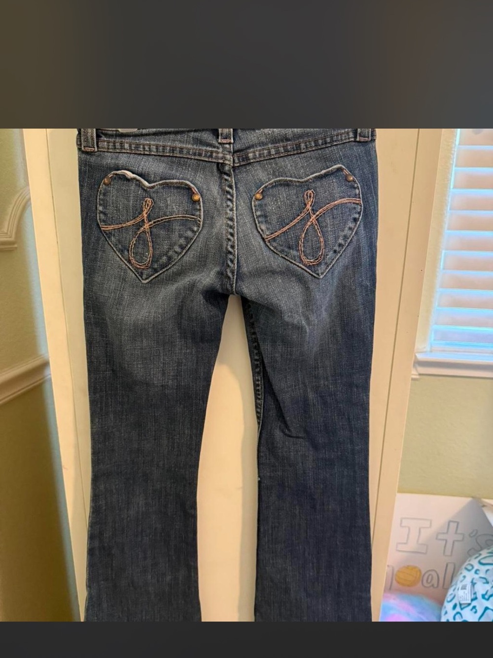 Juicy Couture Dark Blue Heart Back Pocket Jeans